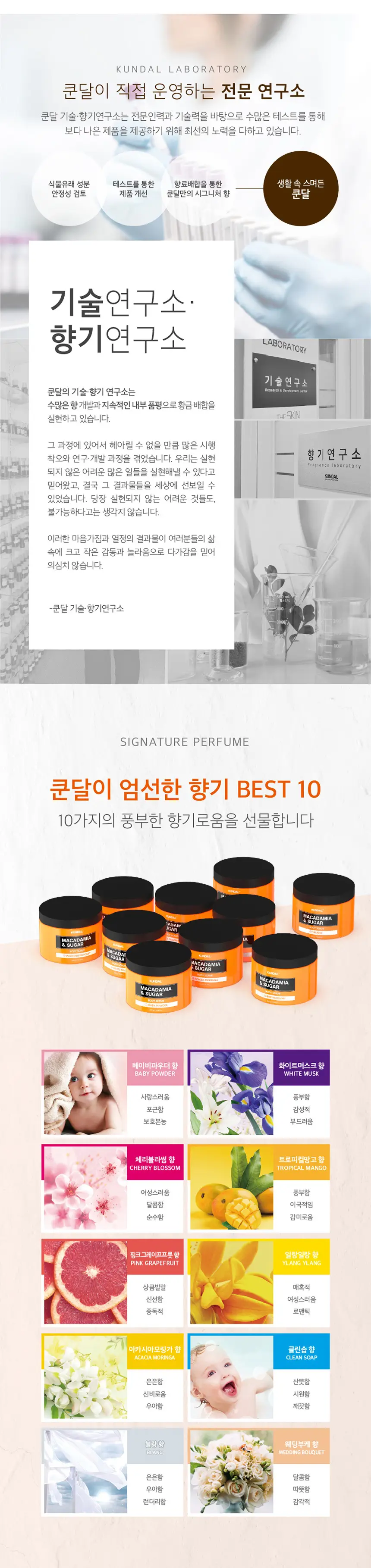 쿤달 슈가 바디스크럽 550g [베이비파우더향] 상세페이지 2